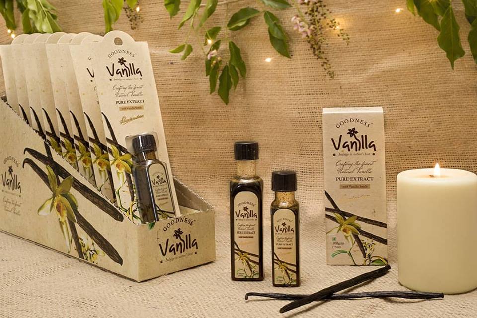 vanilla, vanilla bean, goodness vanilla, indian vanilla, gourmet beans, indian vanilla initiative, expovan, dr. mahendran, pollachi papyrus, tungsten, tungsten creative, product photoshoot, creative photoshoot, branding, 