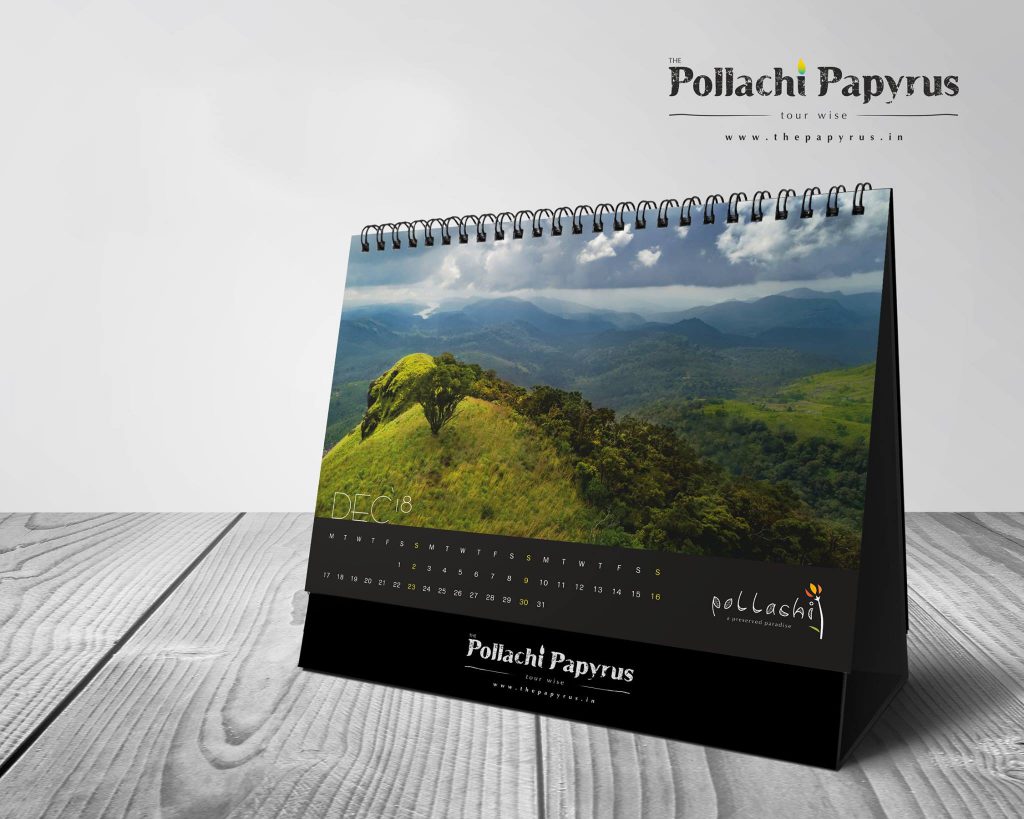 Pollachi Desktop Calendars, yearly calendars, calendar 2018, pollachi, pollachi papyrus, drone photography, drone, aerial photography, landscape, coconut farms, valparai, anamalais, anamalai tiger reserve, sethumadai, aliyar, topslip, chinnar, thirumoorthy dam, kayak, canoe, camp splendour