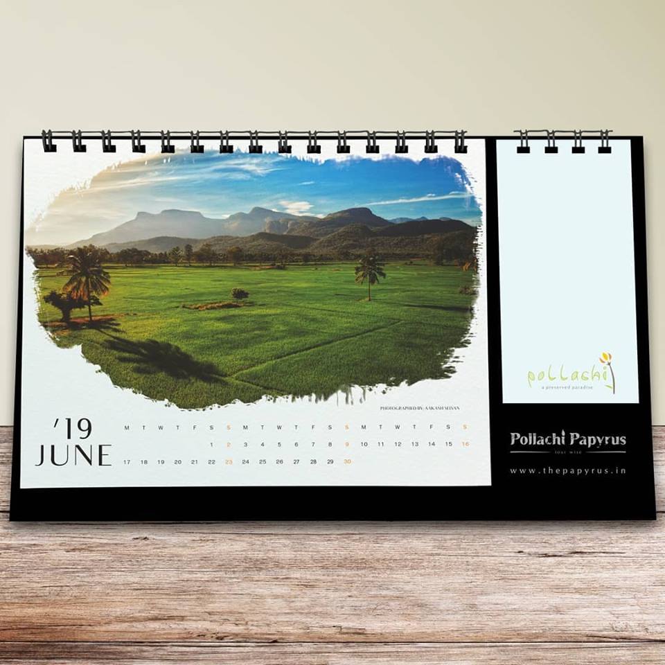 pollachi desktop calendar, pollachi papyrus, sunrise, sunset, nature calendar, pollachi, anamalai tiger reserve, india, tamilnadu,