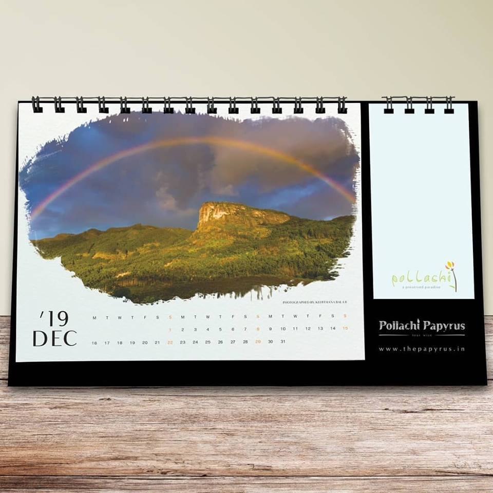 pollachi desktop calendar, pollachi papyrus, sunrise, sunset, nature calendar, pollachi, anamalai tiger reserve, india, tamilnadu,