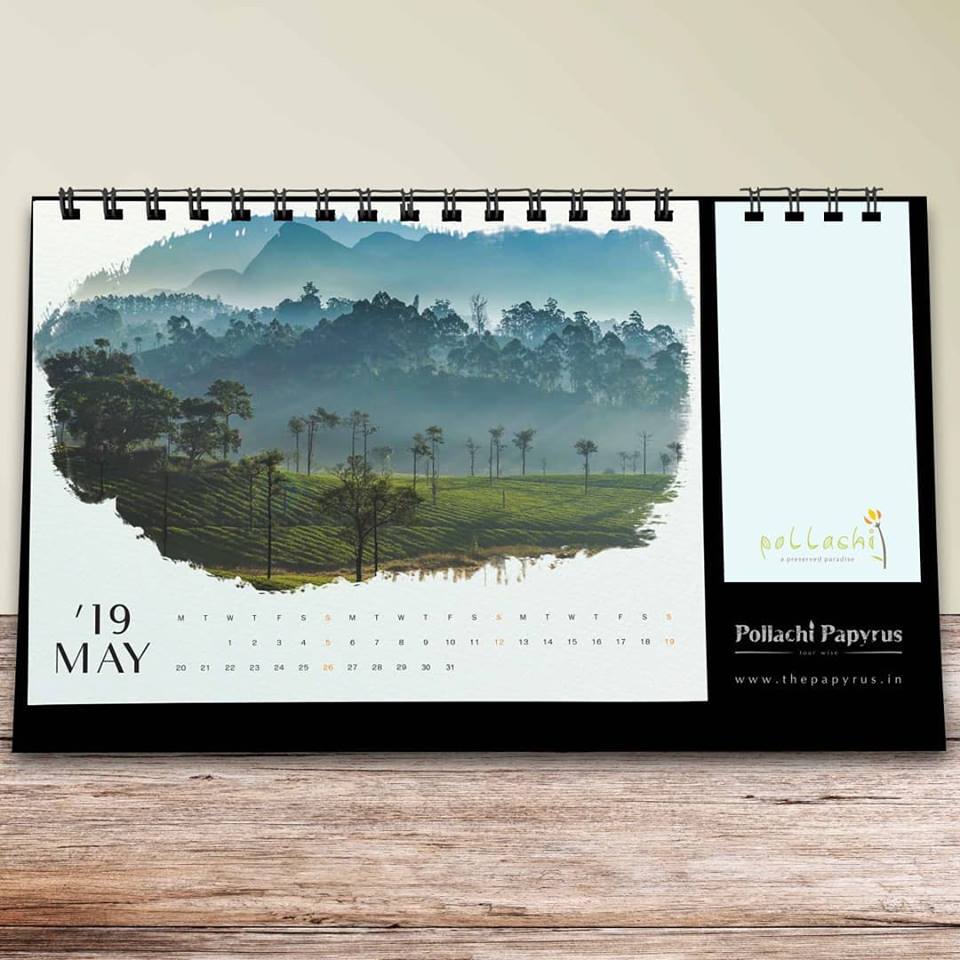 pollachi desktop calendar, pollachi papyrus, sunrise, sunset, nature calendar, pollachi, anamalai tiger reserve, india, tamilnadu,